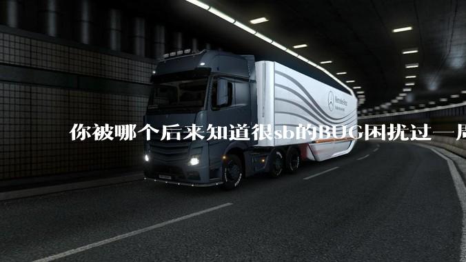 你被哪个后来知道很sb的BUG困扰过一周以上吗？